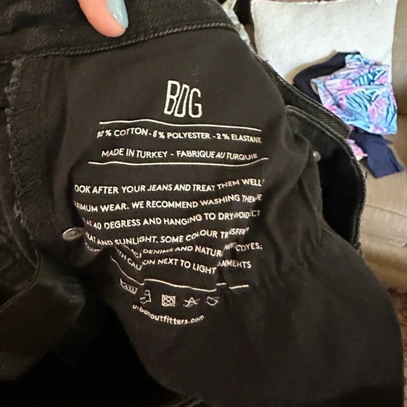 BDG Urban Outfitters flare black jeans size 31 country western moto - Picture 4 of 4